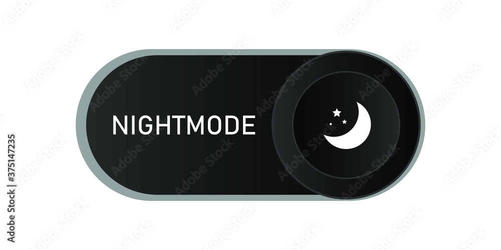 Poster night switch. concept of gadget interface switch to night mode and ui symbol. night mode. vector off