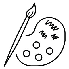 Art icon vector illustration photo