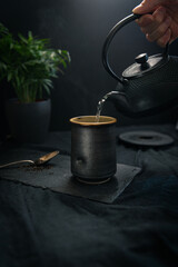 Sitting down for a quiet cup of tea