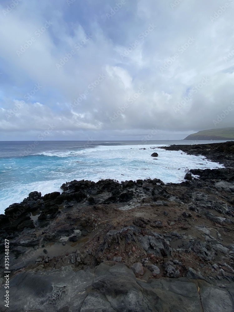 Poster Littoral volcanique de l'île de Pâques