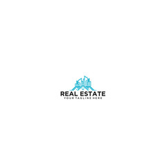 Real Estate Logo Design. Creative abstract real estate icon logo premium
