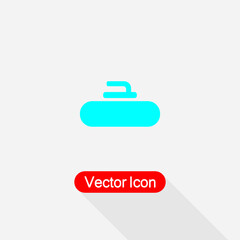 Stone For Curling Icon Vector Illustration Eps10