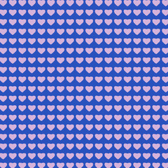 Cerulean blue and pink heart pattern with rows of small hearts in this 12x12 design element for backgrounds and graphic projects.
