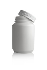 white medicine bottle