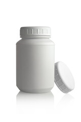 white medicine bottle