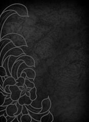 grunge floral background