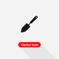 Trowel Gardening Tool Icon Vector Illustration Eps10