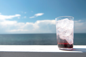青空とカクテルドリンク