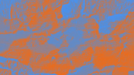 Bright blue and orange abstract panorama background, texture surface