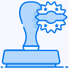 
Distinctive impression or quality, rubber stamp icon 

