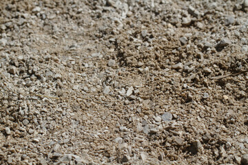 Stones in a mountain river covered with water close up