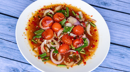 Thai Spicy Seafood and Pork Salads