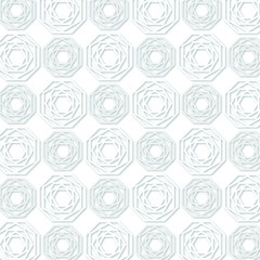 White seamless pattern with flowers