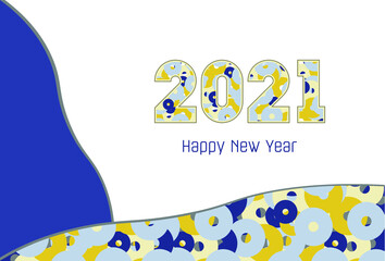 2021 calendar 2021 new year colorful illustration vector illustration of a abstract background