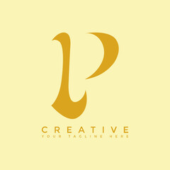 INITIAL P LETTER LUXURY ORNAMENT MONOGRAM LOGO (CONCEPT 3)