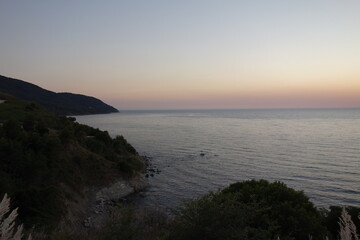 Fototapeta na wymiar Agropoli beach on the Cilentan coast, Italy