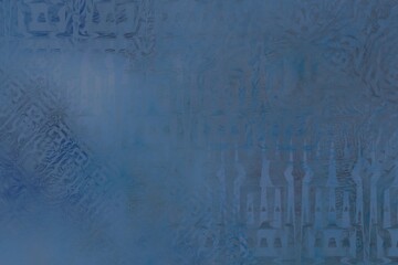 Obraz premium Blue wall texture. Abstract background for design and decoration