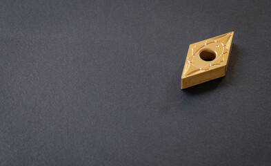 insert positive rhombic cutting tool with hole. Coated, cermet for steel stainless cast iron....