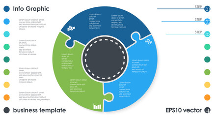 business info graphic template