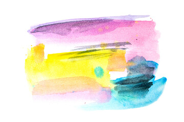 watercolor stripes. Beautiful watercolor elements for design. Pastel colors.