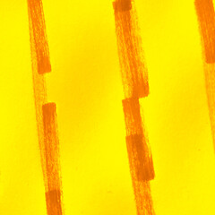 Dirty Art Wallpaper. Summer Fire Color Aquarelle Background. Sunny Carrot Lines Dirty Artistic Pattern. Mustard Lush Lava Baby Drawing. Childrens Art. Yellow Curry Stripes