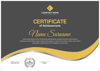 Creative abstract Creative certificate design	