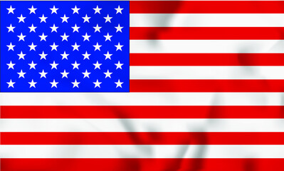 United States of America flag. Vector illustration.