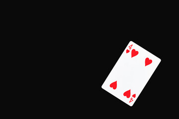 トランプ　ハート　4　素材