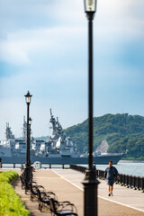横須賀軍港と護衛艦