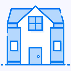 
Trendy vector design of accommodation, house icon
