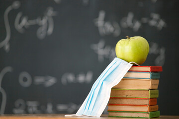 COVID-19 prevention while going back to school and new normal concept.