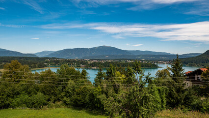 Lake 'Faaker See' in Carinthia, Austria