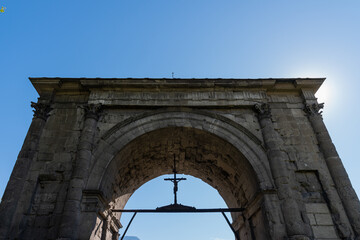 Aosta, Italy. Arch of Augustus