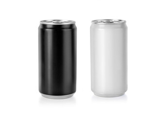 White and Black Metal Aluminum Beverage Drink Can 500ml,