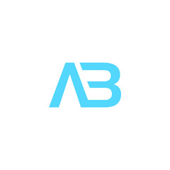 latter AB  icon logo design.