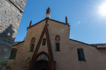 Aosta, Italy. Collegiate Church of the Santissimi Pietro and Orso