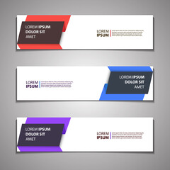 Label Banner Background Modern Business Corporate Template Design Web