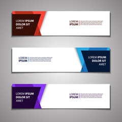 Label Banner Background Modern Business Corporate Template Design Web