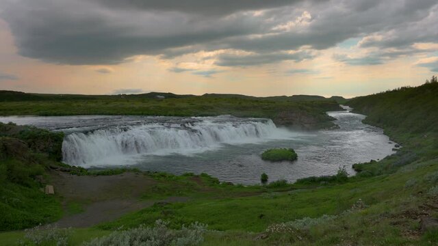 Faxafoss waterfall also called the Faxi waterfall in south Iceland
