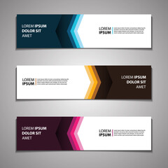 Label Banner Background Modern Business Corporate Template Design Web