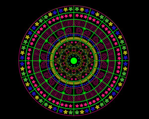 Colorful mandala Illustration