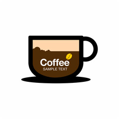 Coffee cup badge , Vector coffee shop labels.