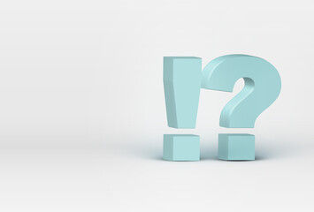 High detailed interrobang, vector illustration