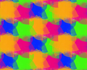 Colorful Transparent seamless repeat pattern Illustration