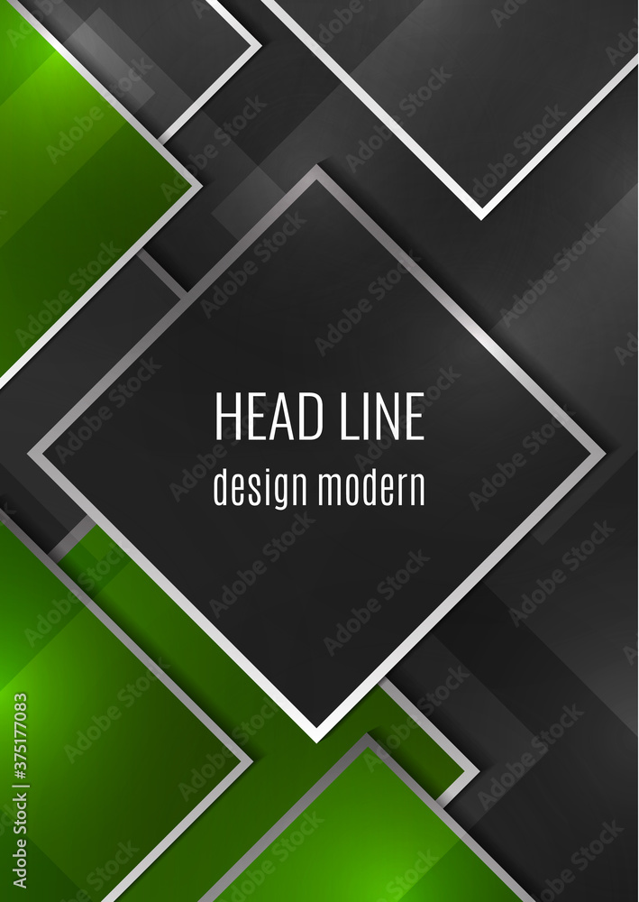 Aufkleber overlapping geometric squares with thin lines. template for business design. vector