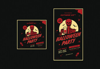 Halloween  Party Social Media Posts