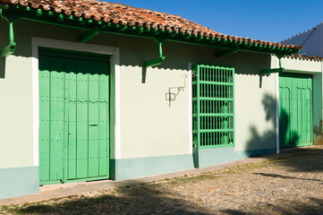 Colorful colonial Houses, Trinidad, Sancti Spiritus Province, Cuba, Central America, Unesco World...
