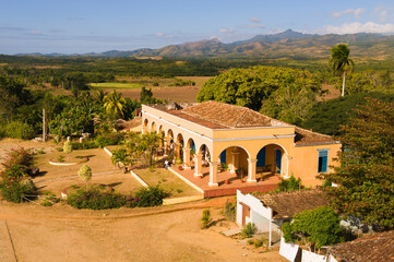 Former Manaca Iznaga sugar refineries, Valle de los Ingenios, Valley of the sugar refineries,...