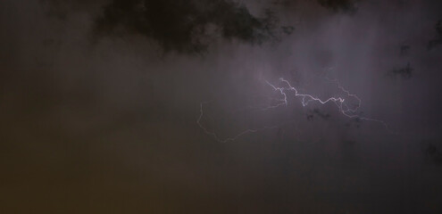 lightning in the sky