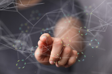 binary code interface digital touch